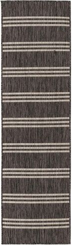 سجادة منطقة المجموعة الخارجية الفريدة من نوعها Loom Jill Zarin - أنغيلا (2 × 7 بوصة 1 بوصة، فحمي/عاجي) in Kuwait