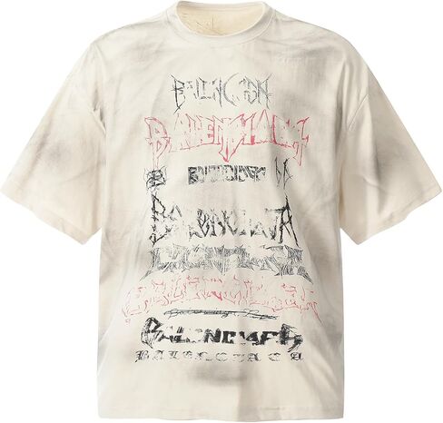 Arnodefrance Men Vintage Graphic Printing T-Shirt Hip Hop Rapper Tee Shirt Cotton Short Sleeve Shirt in Saudi Arabia