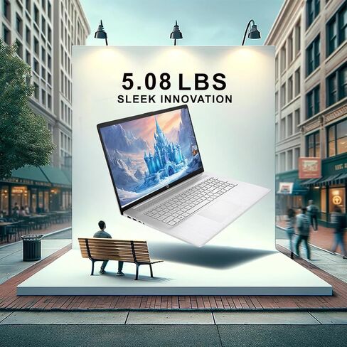 HP Pavilion Laptop, 17.3" HD (1600 x 900) Touchscreen Display, AMD Ryzen 5 5500U Processor (Beats i7-1185G7), 16GB RAM | 1TB PCIe SSD, AMD Radeon Graphics, 6 Core, Long Battery Life, Windows 11 Home in Saudi Arabia