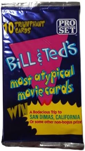 1 Pack of 10 Cards Bill & Ted's Most Atypical Movie Cards (1991 Pro Set) in Saudi Arabia