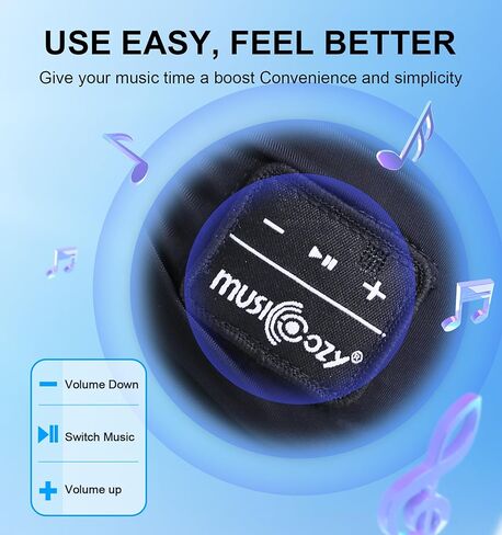 قبعات واقي من الشمس من MUSICOZY مع سماعات بلوتوث وقبعات الشاطئ وقبعات للنساء للحماية من الأشعة فوق البنفسجية للرياضة والجولف والتنس والجري باللون الأسود in Kuwait