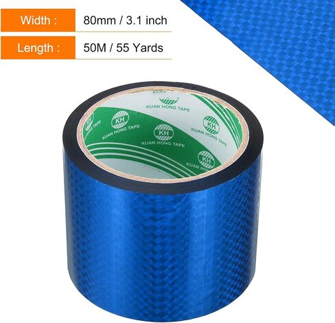 uxcell Washi Prism Tape 2.8 Inch x 55 Yards Holographic Metalized Reflective Tape for Holiday Packaging and Decoration, DIY and Art Craft (Blue) in Saudi Arabia