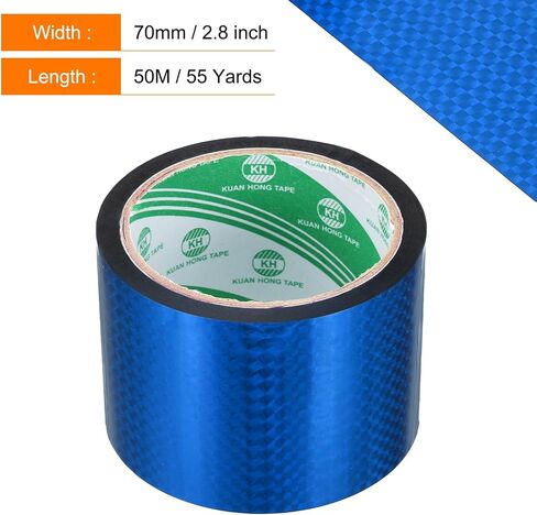 uxcell Washi Prism Tape 2.8 Inch x 55 Yards Holographic Metalized Reflective Tape for Holiday Packaging and Decoration, DIY and Art Craft (Blue) in Saudi Arabia