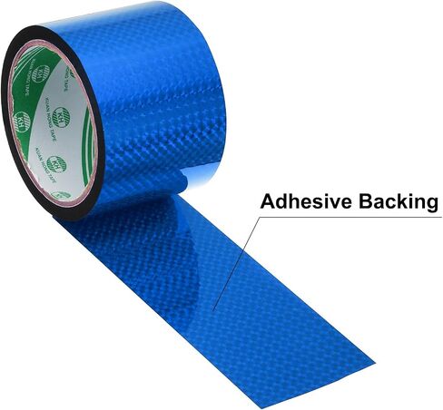 uxcell Washi Prism Tape 2.8 Inch x 55 Yards Holographic Metalized Reflective Tape for Holiday Packaging and Decoration, DIY and Art Craft (Blue) in Saudi Arabia
