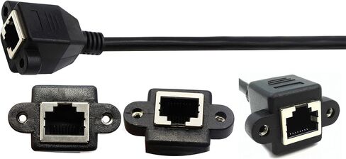 zdyCGTime 10 بوصة Cat6e RJ45 M/F كابل تمديد لوحة برغي شبكة إيثرنت محمية (10 بوصة RJ45) in Saudi Arabia