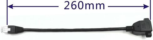 zdyCGTime 10 بوصة Cat6e RJ45 M/F كابل تمديد لوحة برغي شبكة إيثرنت محمية (10 بوصة RJ45) in Saudi Arabia