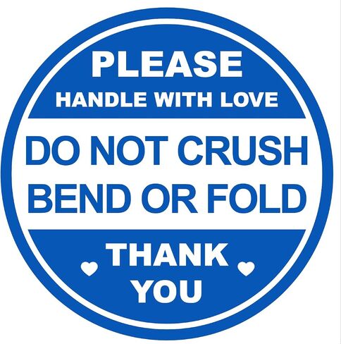 2" 300 PCS Blue Do Not Crush Bend or Fold Handle with Love Labels Stickers Shipping Mailing Cartons Envelops Adhesive Labels in Saudi Arabia