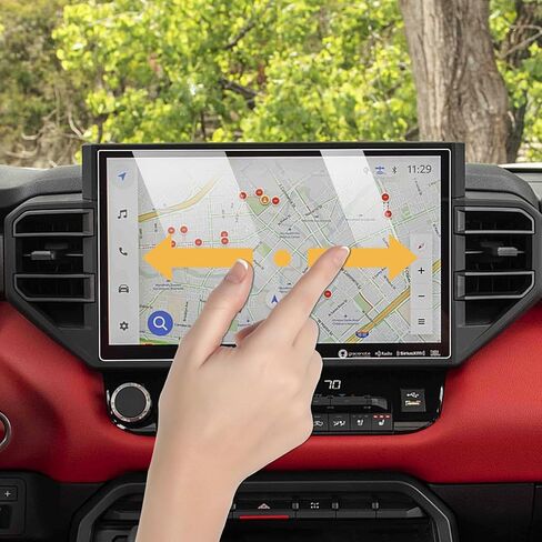 متوافق مع واقي شاشة تويوتا تندرا 2022-2024 من الزجاج المقسى، واقي شاشة سيكويا 2023 2024 مقاس 14 بوصة، واقي شاشة لمس تندرا عالي الوضوح صلابة 9H مضادة لبصمات الأصابع، قطعة واحدة in Kuwait