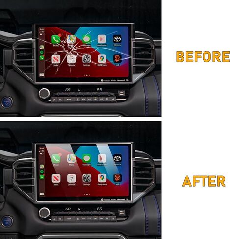 متوافق مع واقي شاشة تويوتا تندرا 2022-2024 من الزجاج المقسى، واقي شاشة سيكويا 2023 2024 مقاس 14 بوصة، واقي شاشة لمس تندرا عالي الوضوح صلابة 9H مضادة لبصمات الأصابع، قطعة واحدة in Kuwait