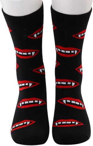 GJTIM 2 PAIRS Vampire Inspired Gift Socks Novelty Birthday Gift For Fans in Kuwait