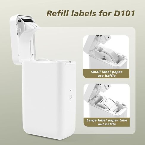 شريط ملصقات NIIMBOT D101 مقاس 1*1 بوصة أبيض in Kuwait