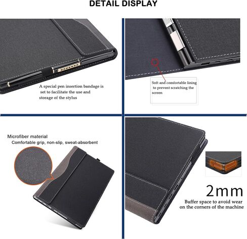 Laptop Case Cover for HP Envy x360 2-in-1 Laptop 16-ad 16z-ad 16-ac 16t-ac & for HP Zbook Firefly 16 Inch G11,Separable PU Leather Protective Bag Accessories with Thermal Vent (Burgundy) in Saudi Arabia