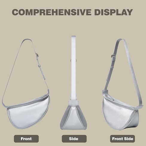Crossbody Bags for Women, Vegan Leather Trendy Hobo Sling Crossbody Bag with Adjustable Shoulder Strap in Saudi Arabia