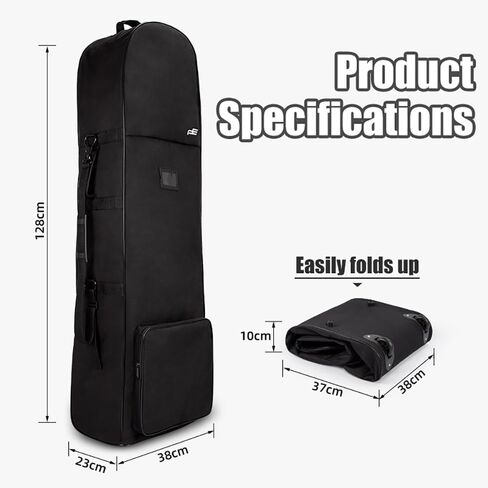 Foldable Golf Travel Bag for Protect Golf Clubs 900D Oxford Fabric Golf Club Bag with Wheels for Golf Gear Transportation in Saudi Arabia