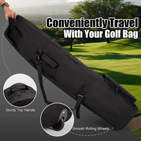 Foldable Golf Travel Bag for Protect Golf Clubs 900D Oxford Fabric Golf Club Bag with Wheels for Golf Gear Transportation in Saudi Arabia