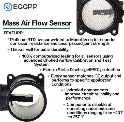 Mass Air Flow Sensor Meter ECCPP MAF 22680AM600 for Infiniti G35 for Nissan Maxima 2003 for Infiniti I35 2003 2004 in Saudi Arabia