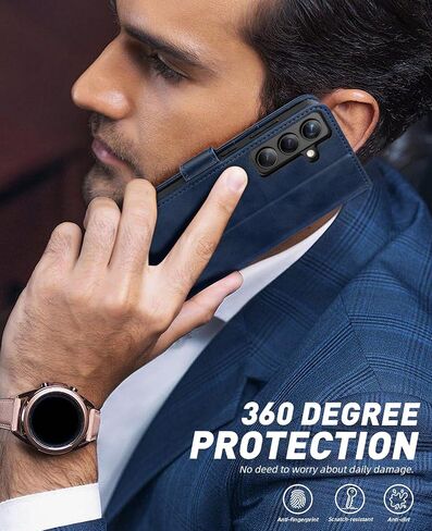 OCASE Compatible with Galaxy S24 Plus 5G Wallet Case, PU Leather Flip Folio Case with Card Holders RFID Blocking Kickstand [Shockproof TPU Inner Shell] Phone Cover 6.7 Inch (2024), Black in Saudi Arabia