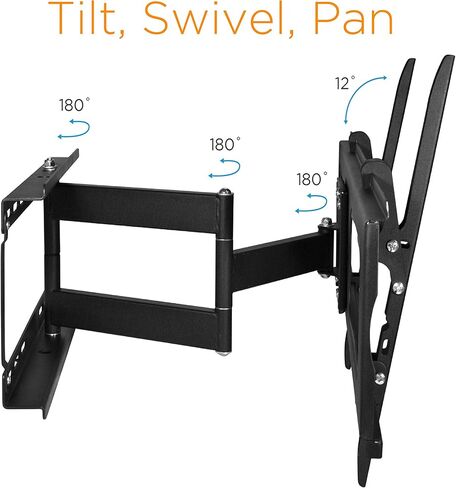 شاشة تلفزيون LCD كاملة الحركة من Ematic مقاس 70 بوصة، تصميم نحيف، قطعتين، سهلة التركيب، in Kuwait