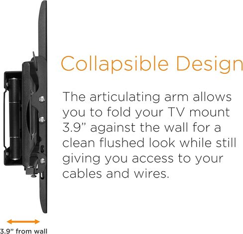 شاشة تلفزيون LCD كاملة الحركة من Ematic مقاس 70 بوصة، تصميم نحيف، قطعتين، سهلة التركيب، in Kuwait