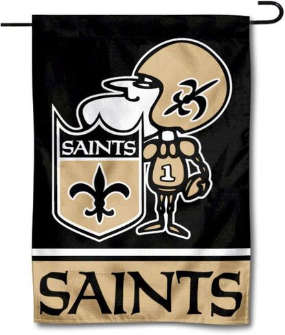 New Orleans Saints Sir Saint Decorative Yard Garden Flag in Saudi Arabia