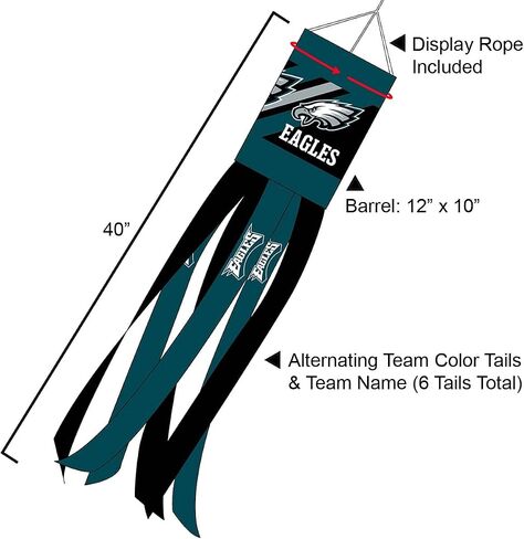 Philadelphia Eagles Team Windsock in Saudi Arabia
