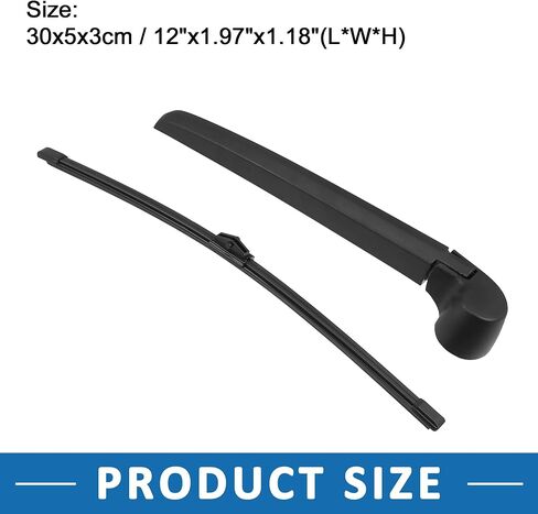 Rear Windshield Wiper Blade 8R0955425 13" Car Back Glass Wiper Replacement for Audi SQ5 2014-2017 Rubber Plastic (Set of 2) in Saudi Arabia