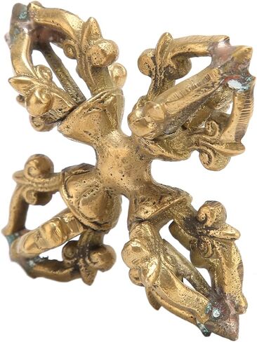 Cross Dorje Vajra، مادة نحاسية واسعة الاستخدام مزدوجة Dorje للمعبد in Kuwait