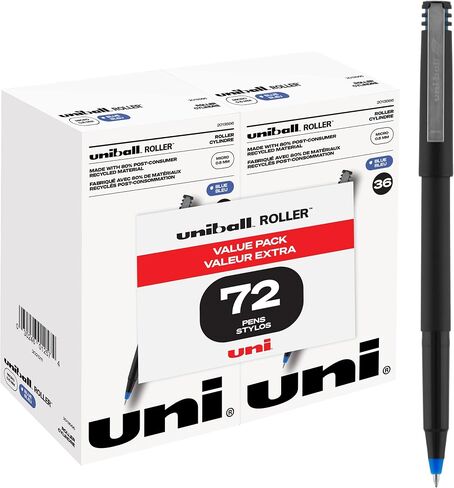 uni-ball Roller Pens, Micro Point (0.5mm), Black, 72 Count in Saudi Arabia