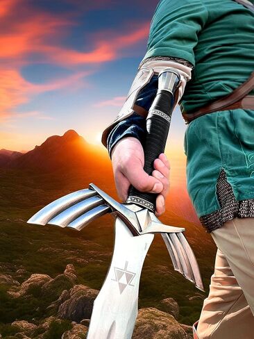 Legend of Zelda Full Tang Master Sword SHARPENED Skyward Limited Edition Deluxe w Belt in Saudi Arabia