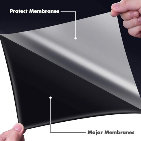 فينيل نقل الحرارة من selizo، 2 رول HTV باللونين الأسود والأبيض على الفينيل للقمصان والقبعات والملابس، متوافق مع Cricut، Cameo، آلات الضغط الحراري، التسامي (12 بوصة × 3.3 قدم لكل لفة) in Kuwait