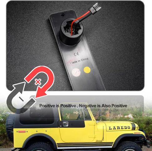 Amber Led Side Marker Lights Replacement for 1972-1986 J'eep CJ5 CJ7 Scrambler CJ8 Wagoneer J10 J20 Pickup Front Fender Side Markers Turn Signals OEM Sidemarker Lamps Kit Clear Lens in Saudi Arabia