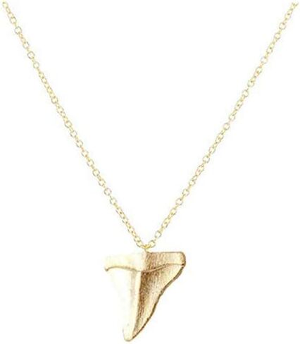 WLLAY Fashion Shark Tooth Pendant Necklace For Women Beach Jewelry in Saudi Arabia