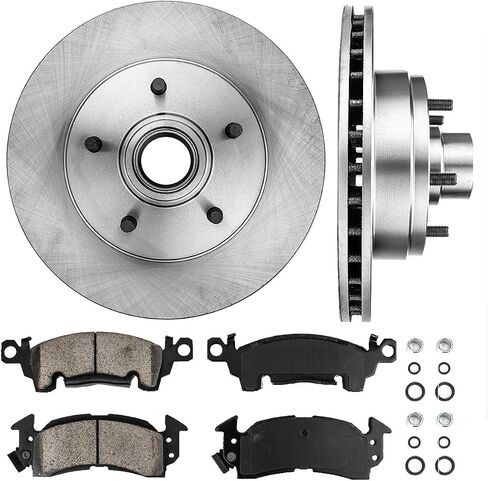 Callahan Front Brake Kit For Roadmaster Fleetwood Chevy Caprice Custom Cruiser Replacement Brake Rotors and Ceramic Brake Pads in Saudi Arabia