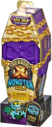 لعبة فتح علبة واحدة من TREASURE X Monsters Gold مع السلايم ومركب شبكة العنكبوت 13 مستوى من المغامرة، هل ستجد كنزًا ذهبيًا حقيقيًا in Kuwait