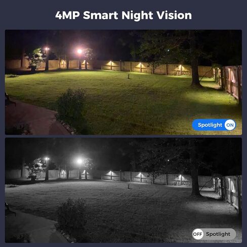Hiseeu Solar Camera, 4MP 100% Wireless WiFi Camera Outdoor, Humanoid Detection, PTZ 360° View, Color Night Vision, IP66 Waterproof, 2-Way Audio, 2.4G WiFi, Compatible with NVR, No Monthly Fee, 2PCS in Saudi Arabia