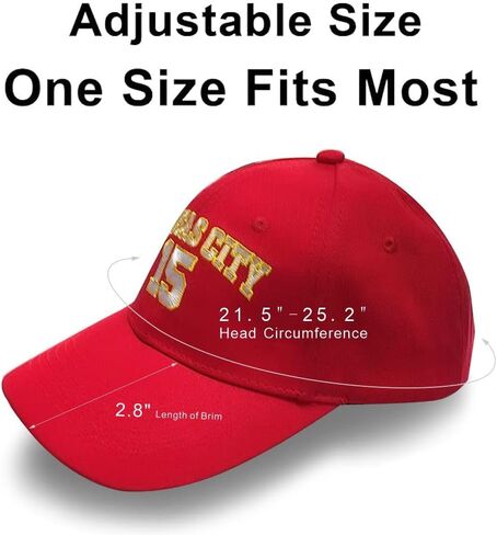 Embroidered Kansas City Hat Cotton Fans Baseball Cap Hat-Breathable Ball Cap Adjustable Sports Hat in Saudi Arabia