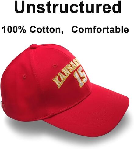 Embroidered Kansas City Hat Cotton Fans Baseball Cap Hat-Breathable Ball Cap Adjustable Sports Hat in Saudi Arabia