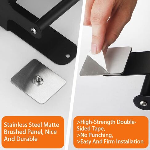 4Pcs 304 Stainless Steel Adhesive Screws, No Drilling Adhesive Wall Mount Screw Hooks, Adhesive Hanging Nails, Seamless Nail Free Screws, 1cm/0.39in in Saudi Arabia
