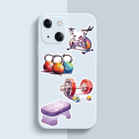 Sports Aesthetics Stickers for Adults Teens, 50PCSCute Vinyl Waterproof Sports Equipment Mixed Stickers Bulk for Water Bottle, Phone Skateboard Laptop, Sport Gift, Sport Party Favors (Sports) in Kuwait