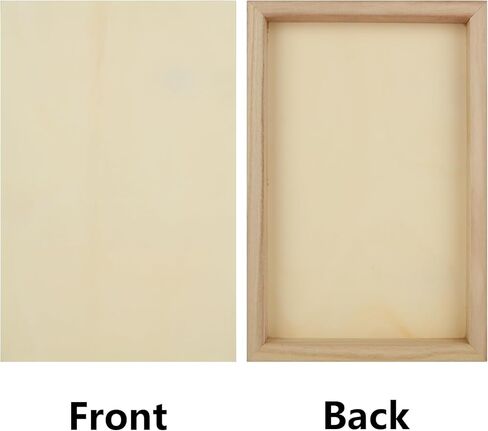 10 عبوات من لوحات الألواح الخشبية مقاس 12 × 8 بوصة، لوحات قماشية خشبية غير مكتملة، ألواح صب طلاء الخشب لصب الطلاء، مشاريع فنية ذاتية الصنع، استخدام الفنون مع الزيوت الأكريليك in Kuwait