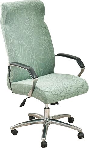 KRFOONN Computer Office Chair Covers Stretch Computer Chair Slipcover Desk Chair Covers Removable Washable Chair Protector Cover with Zipper for Armrest Chair Universal Desk Rotating Chair (L, 04) in Kuwait