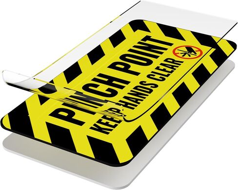 Pinch Point Stickers (Small) | Pinch Point Warning Sticker| Safety Label | Powered Machinery and Equipment - Heavy-Duty, Ultra Durable – USA Made (2x1 inch), 4 Labels in Saudi Arabia