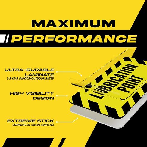 Pinch Point Stickers (Small) | Pinch Point Warning Sticker| Safety Label | Powered Machinery and Equipment - Heavy-Duty, Ultra Durable – USA Made (2x1 inch), 4 Labels in Saudi Arabia