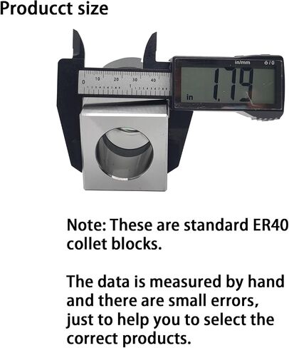 ER40 Square Collet Block, ER40 Square Collet Holder, ER40 Square Collet Chucks Block, 0.005 mm Accuracy Carbon Steel Workholding Holder for CNC Lathe Engraving Machine in Saudi Arabia