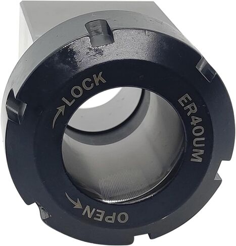 ER40 Square Collet Block, ER40 Square Collet Holder, ER40 Square Collet Chucks Block, 0.005 mm Accuracy Carbon Steel Workholding Holder for CNC Lathe Engraving Machine in Saudi Arabia