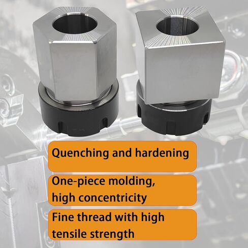 ER40 Square Collet Block, ER40 Square Collet Holder, ER40 Square Collet Chucks Block, 0.005 mm Accuracy Carbon Steel Workholding Holder for CNC Lathe Engraving Machine in Saudi Arabia