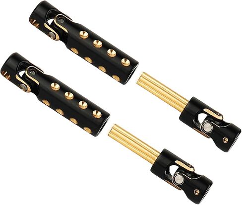 Brass Black Coating Drive Shafts with Round Shaped Hole for Axial AX24 1/24 RC Crawler Metal Driveshaft Upgrade Part in Saudi Arabia