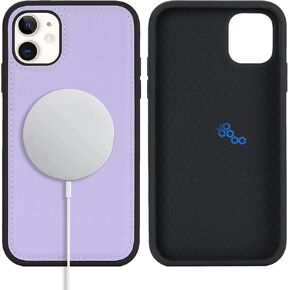 جراب محفظة لهاتف iPhone 12 Pro Max، جراب iPhone 12 pro max مع حامل بطاقات وسحاب قلاب مع فتحات لبطاقة الائتمان للنساء والرجال - أرجواني فاتح in Kuwait