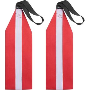 أحمال شاحنات العلم الأحمر (عبوة من قطعتين)، أعلام تحذير لقطر سلامة قوارب الكاياك، ملحقات سحب مقطورة السفر in Kuwait