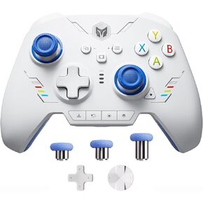 PC Controllers, BIGBIG WON Rainbow 2 SE Wireless Controllers Motion Control, Hall Effect Trigger, 12-bit ADC, 3 Sets of Joysticks, 4-way&8-way D-pad, PC App, Controller for Switch/PC/Android/iOS